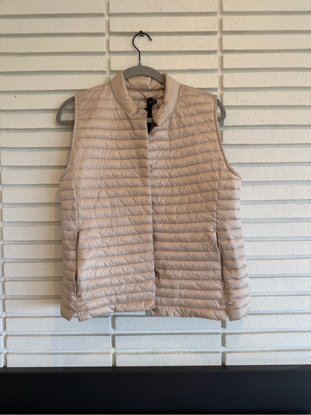 SAVE THE DUCK Light Beige Quilted Packable Vest
